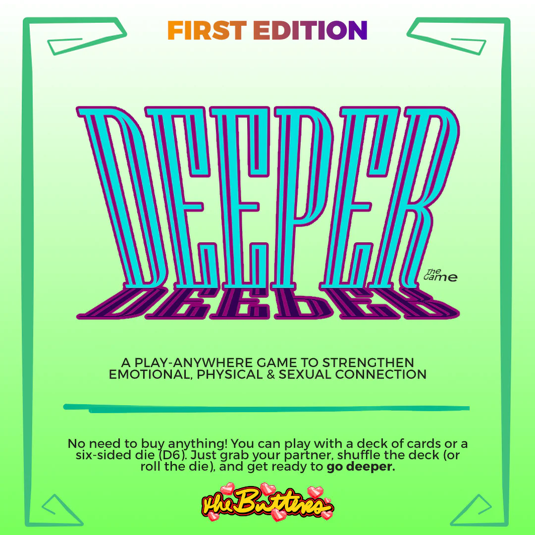 DEEPER - The Game: Base Set - The Ultimate Game for Deep Conversations, Physical Intimacy & Playful Connection