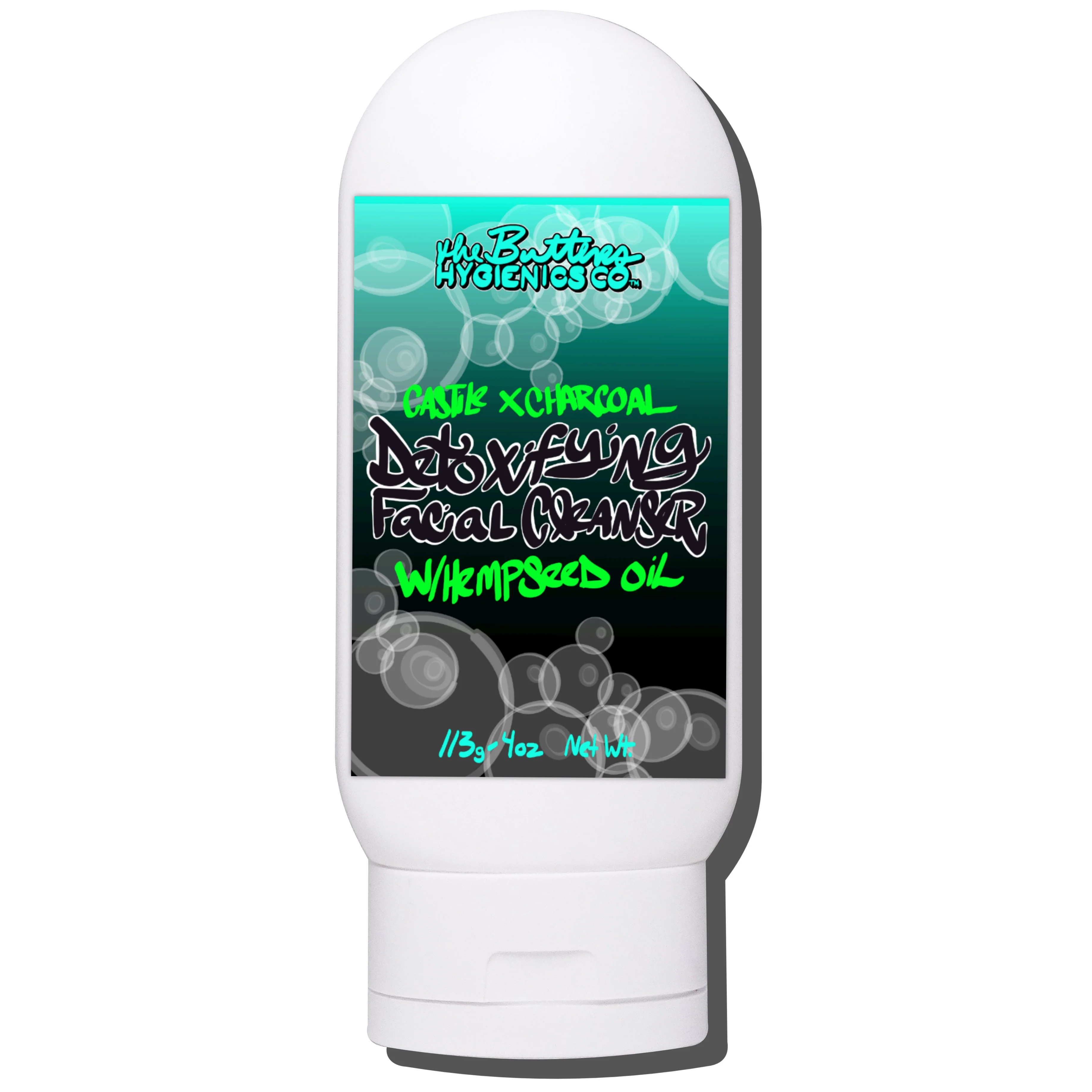 Detoxifying Facial Cleanser w/ Coconut Charcoal x Hempseed (no fragrance) - Image 3