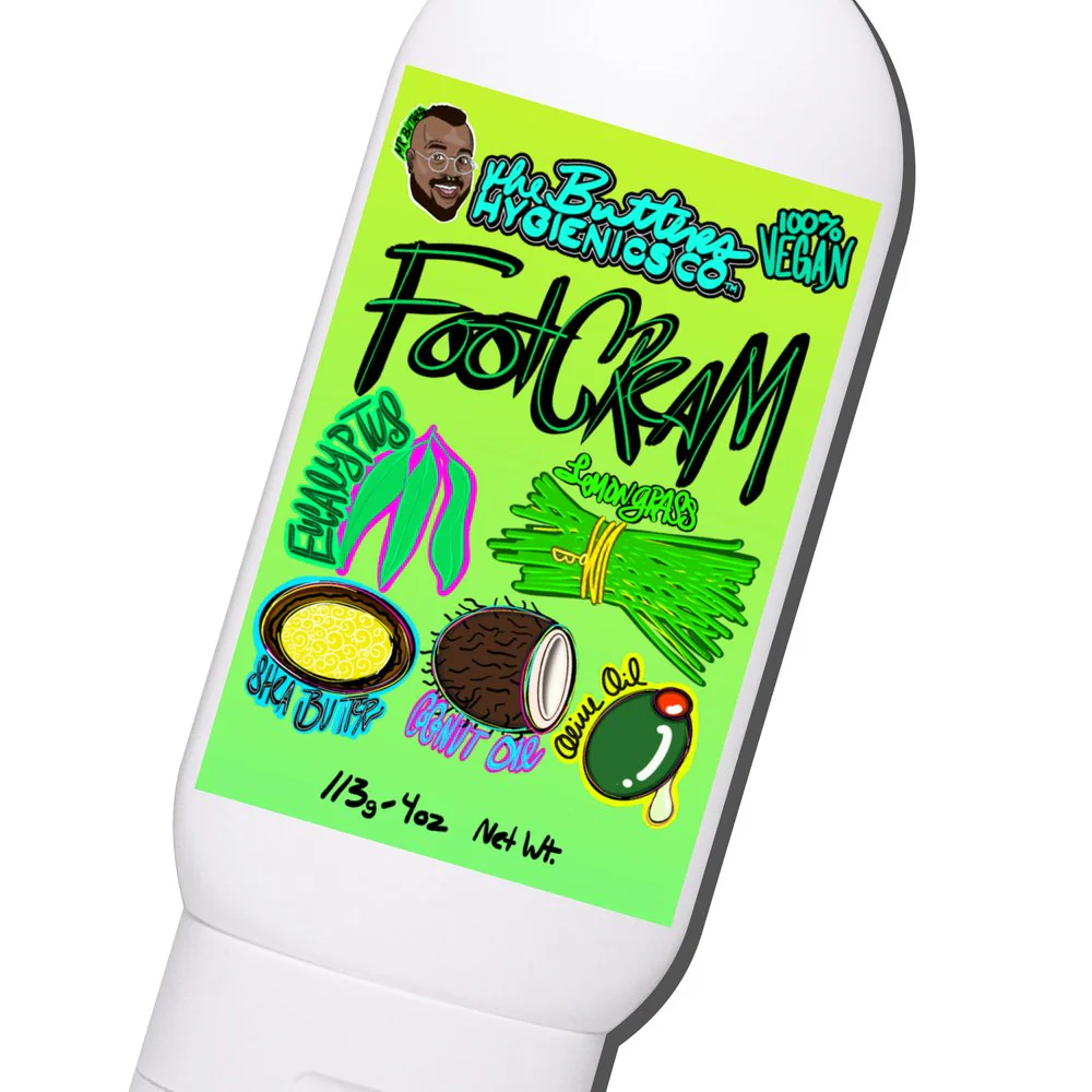 Invigorating Foot 🦶 Cream w/ Shea, Lemongrass, Eucalyptus 🌿 - Image 2