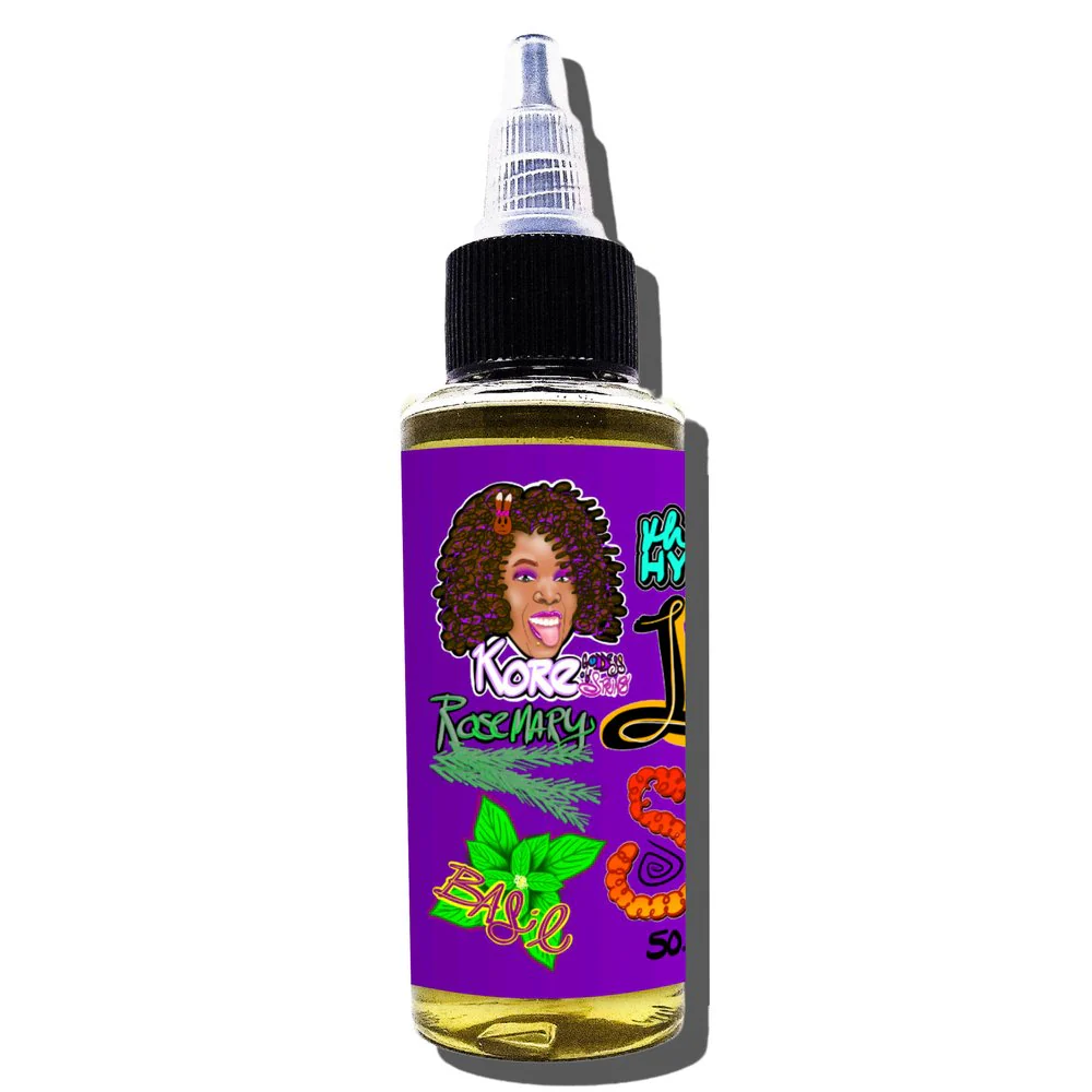 Long N Soft π Hair Food Serum - Growth / Retention - Castor, Rosemary, Hempseed Oil - Image 3