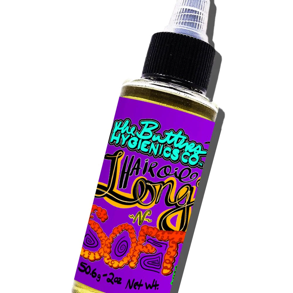 Long N Soft π Hair Food Serum - Growth / Retention - Castor, Rosemary, Hempseed Oil - Image 4