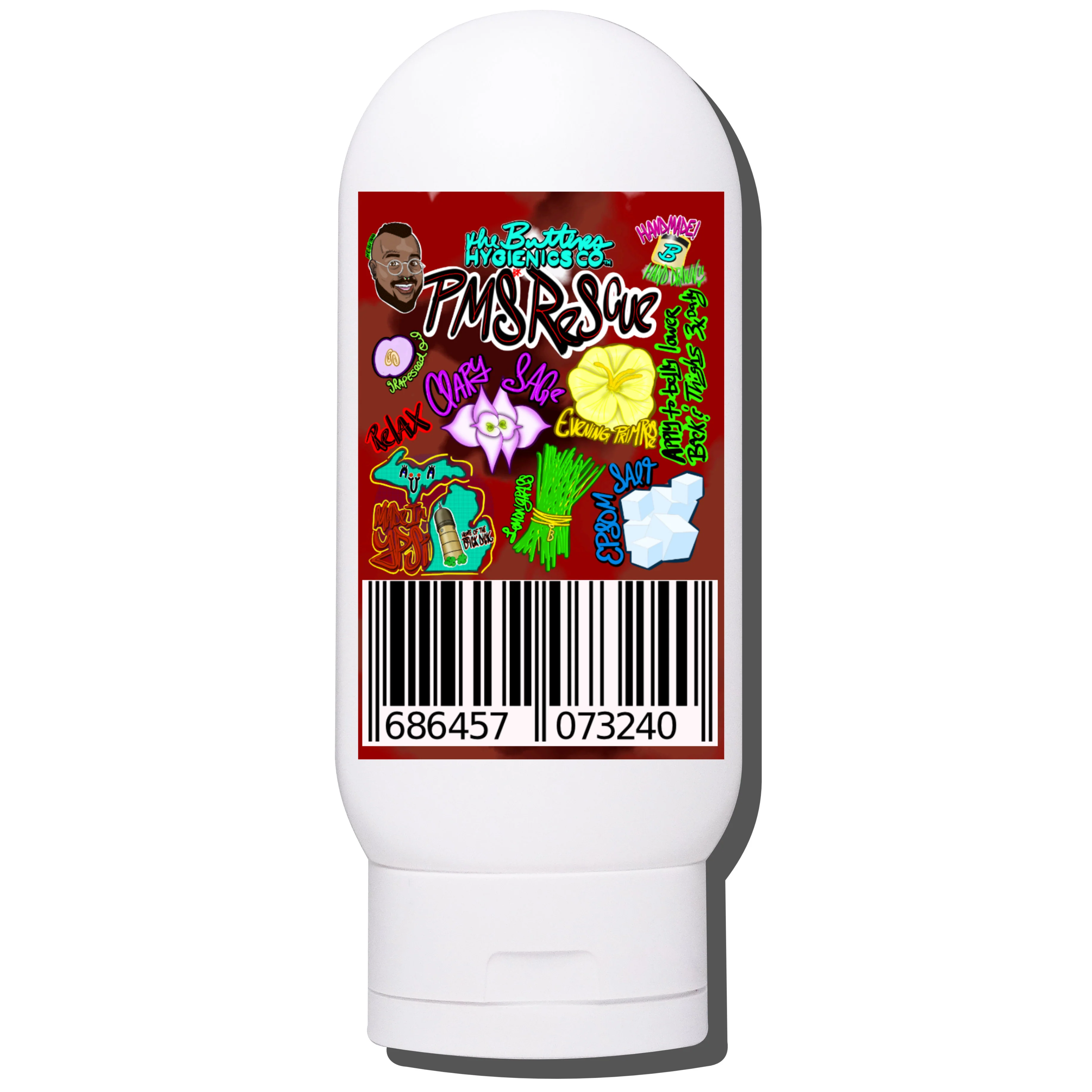 PMS+ RESCUE CBD Menstrual Relief Cream W/ SAGE, EPSOM, EVENING PRIMROSE (400MG or 800MG Pure Isolate) - Image 3