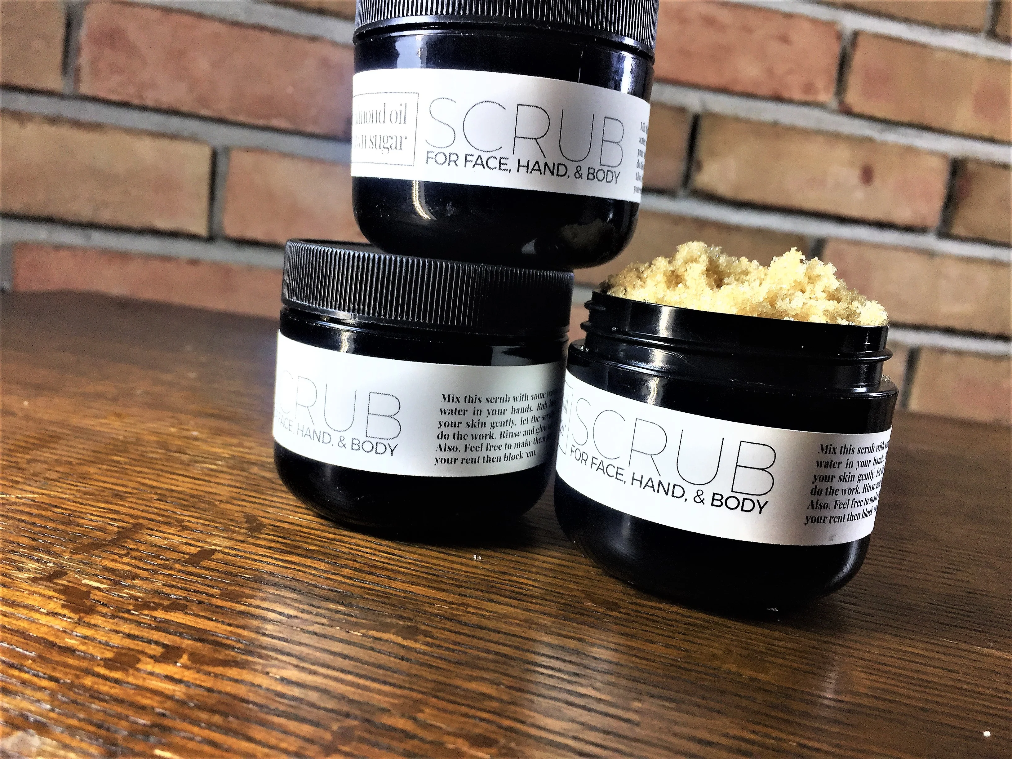 Scrub: Brown Sugar X Sweet Almond Oil - Glow & Polish Skin - Image 8