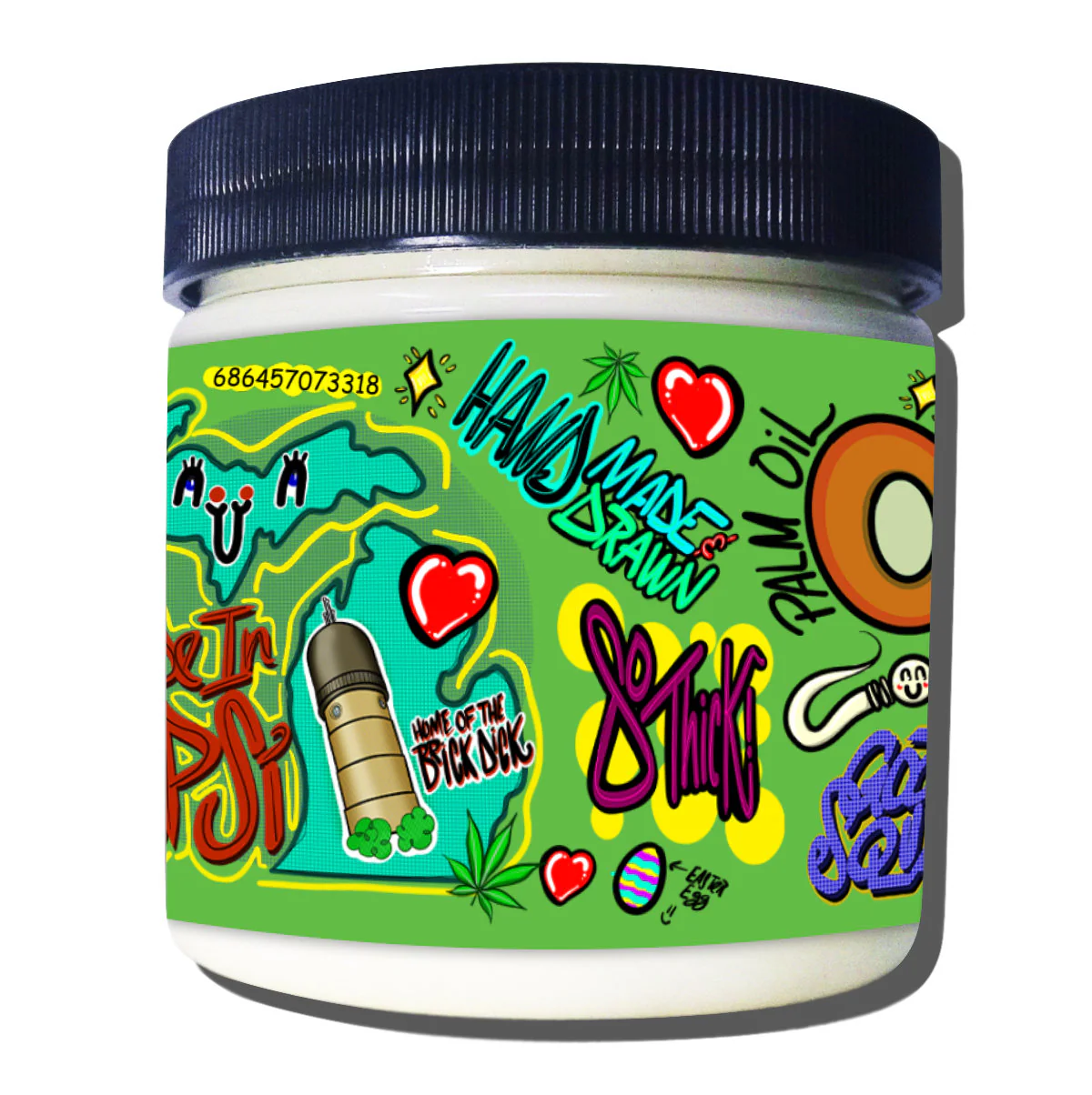 Palm Grease CBD - Original Recipe | CBD Extra Thick Lube for Masturbation & Fisting | Grapeseed & Sustainable Palm Butter - Image 4