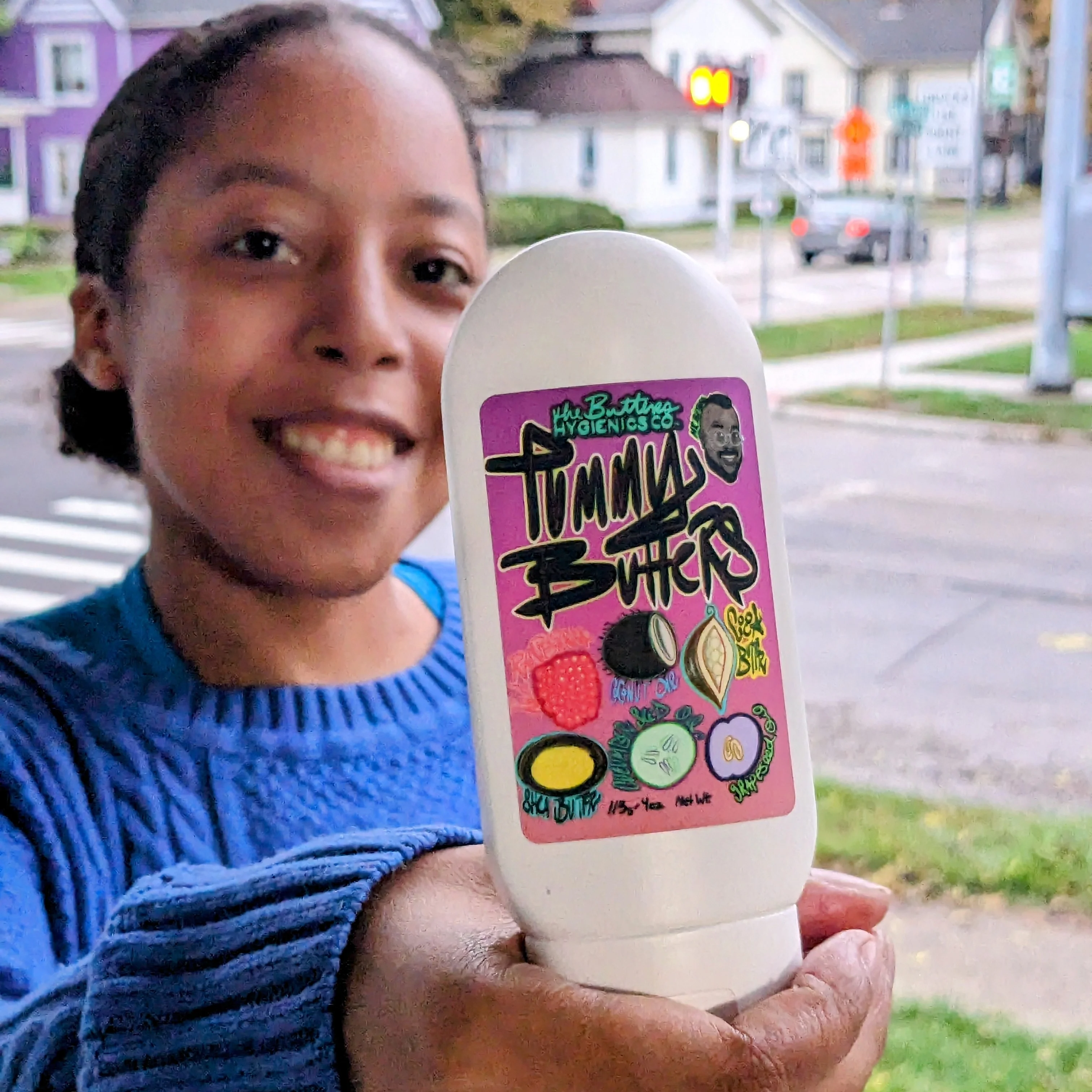 Tummy Butter🧈 - Stretch Mark Minimizer/Skin Re-Inflater | Cocoa Butter X Red Raspberry - Image 5